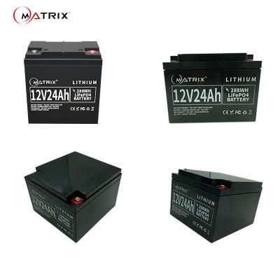 China 12V24Ah Deep-Cycle Lifepo4 UPS Rechargeable Batteries Rechargeable SLA Replacement for sale