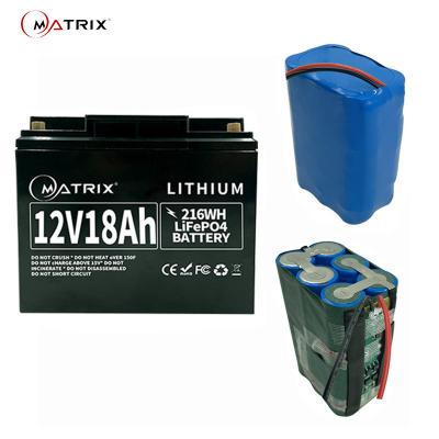 China Usa Area 12v Deep Cycle Lithium Battery Lifepo4 12.8v 18ah Pack for sale