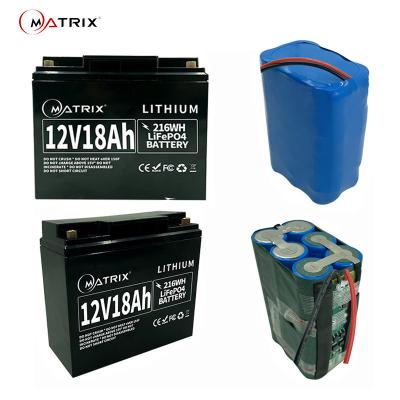China Vida de ciclo larga de la batería de litio de la batería 12v 18ah del litio del ABS 4S3P Lifepo4 en venta