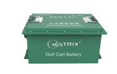 China Long-Life 48V / 51V 56Ah Lifepo4 Golf Cart Battery Lithium ion EV Batteries Pack for sale