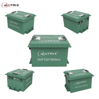 China Rechargeable LiFePO4 56Ah 36V Golf Cart Battery Pack ABS Container for sale