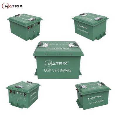 China Matrix Light Weight Lifepo4/ Lithium Battery 12S 38V 105Ah For Golf Cart with Handle for sale