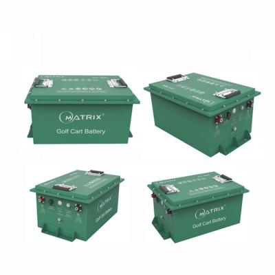 China Rechargeable 48v / 51v 56ah Golf Cart Lithium Battery LiFePO4 Lithium Ion EV Battery for sale