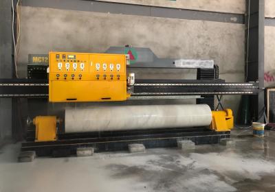 China 8 Grinding Heads Stone Polishing Machine 29kw For Solid Granite Marble Column for sale
