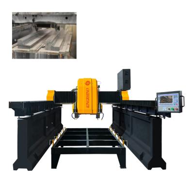 China CNC Bridge Stone Linear Cutting Machine 15kw with 1700X3500mm Trolley for sale