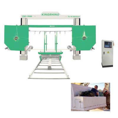 China 15kw CNC Diamond Wire Saw Cutting Machine For Marble Granite 3500x3500x2100mm for sale