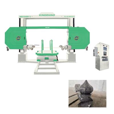 China 11kilo Watt 380V 2500x2600x1500mm Wire Saw Granite Cutting Machine 5 Axis 3D Profiling for sale