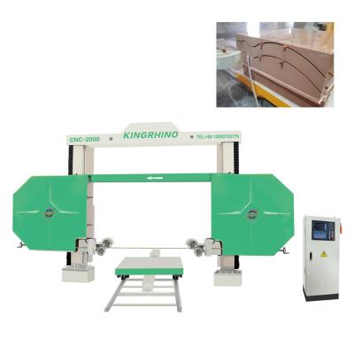 China CNC 2000 / 2500 / 3000 11kw Diamond Wire Saw Cutting Machine For Marble for sale