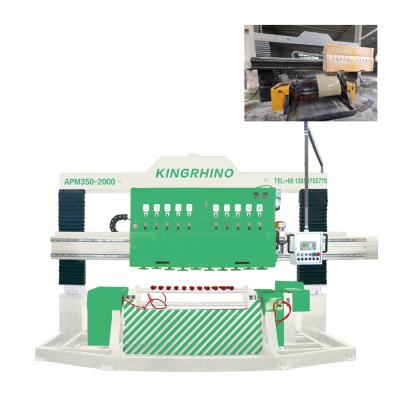 China 30kw Grinding Heads Stone Slab Polishing Machine For Arc Slabs Marble Granite for sale