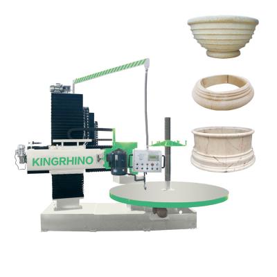 China 11kw 1150mm CNC Stone Cutting Machine For Marble Granite Column Cap And Base for sale
