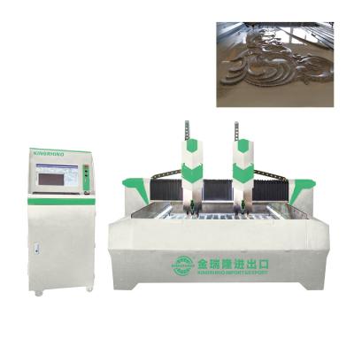 China Double Spindles 5.5kw CNC Stone Carving Machine For Granite Marble Bluestone for sale