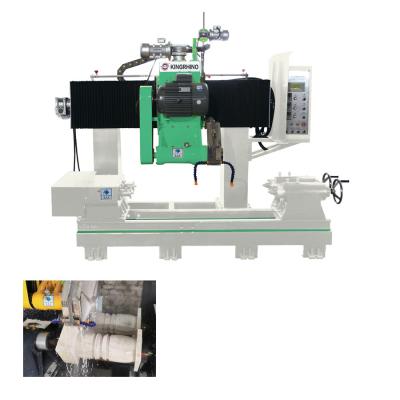 China Double Blades 500mm Diameter 1500mm CNC Stone Cutting Machine For Baluster for sale
