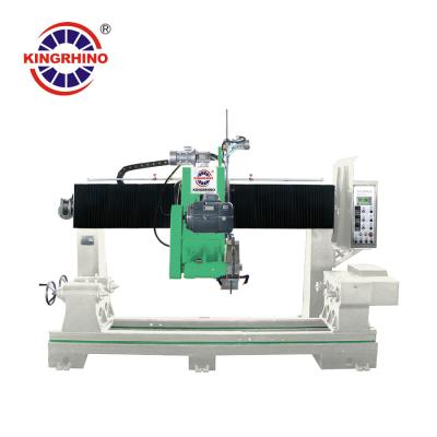 China PLC / CNC 11kw Double Blades Balustrade Column Cutting Machine For Marble Granite for sale
