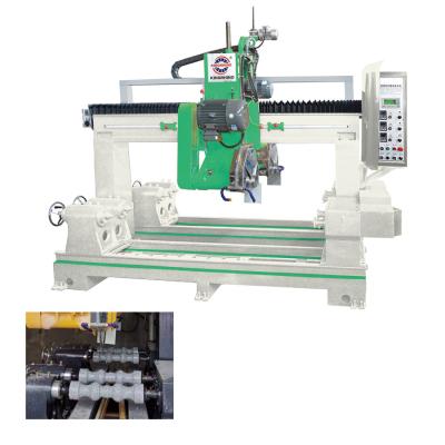 China 1500mm CNC Stone Cutting Machine For 4 Pieces Granite Marble Balusters for sale