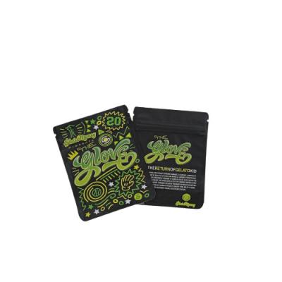 China Unkraut Unkraut Aluminiumfolie Mylar Tasche Reißverschluss Stand Up Tasche 7g zu verkaufen