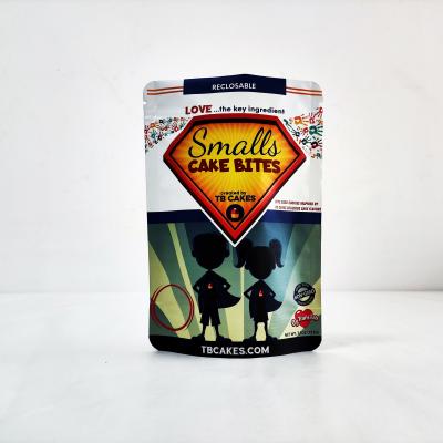 China Aluminiumfolie Kindersicherung Reißverschluss Custom gedruckte Mylar Grasbeutel zu verkaufen