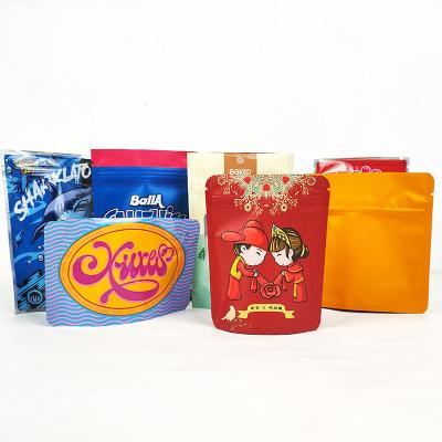 China Ziplock Stand Up Mylar Food Bags Gravure Printing For Tea Candy Sugar Cookies for sale