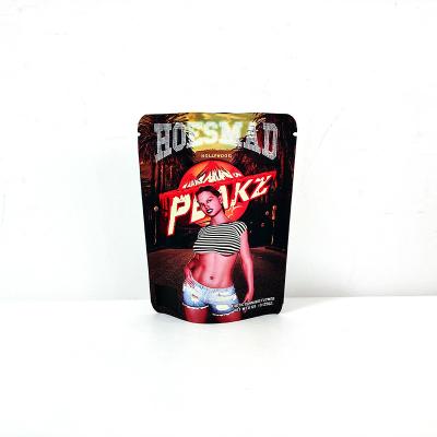 China Farbiger Kunststoff 3,5 g wiederverschließbare Mylar-Ziplock-Taschen zu verkaufen