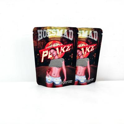 China Farbiger Kunststoff 3,5 g wiederverschließbare Mylar-Ziplock-Taschen zu verkaufen