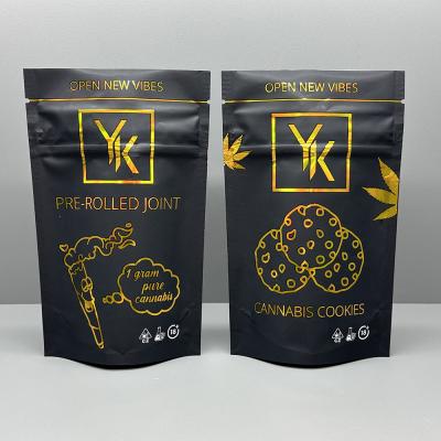 Cina 10 biscotti olografici della borsa THC del supporto di stampa di colori che imballano i sacchetti di plastica di Mylar in vendita