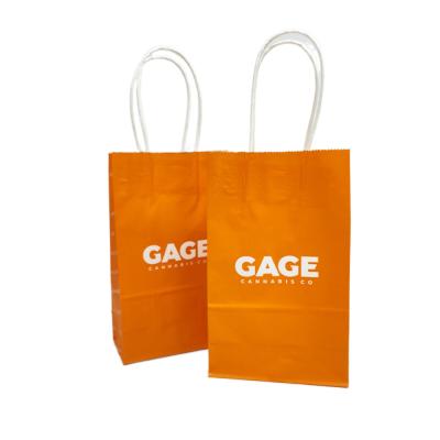 China SGS Paper Shopping Bags With Handles For Supermarket Goods Snacks Clothes Shoes for sale
