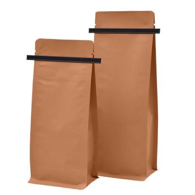China Waterproof Kraft Paper Tin Tie Coffee Bag Coffee Bean Packaging For Custom for sale
