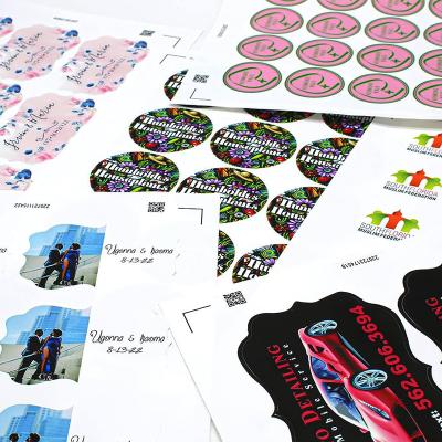 China Customized Shape Adhesive Label Sticker With Offset Printing / Digital Printing for sale