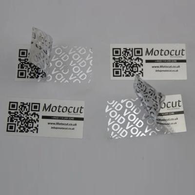 China Customized Color Size Tamper Proof Stickers Anti Fake Label For Brand Protection, for sale