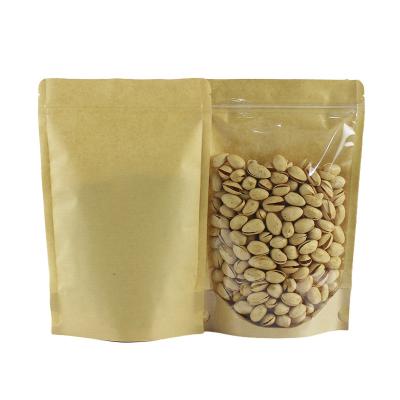 China Recyclable Three Side Seal Eco Stand Up Pouches With Transparent Window for sale