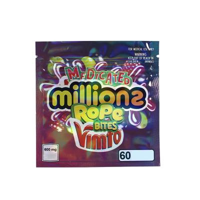 China Drei Seiten Siegel Mini-Süßigkeiten Verpackung Tasche Bär Gummies Tasche Mit Ziplock zu verkaufen