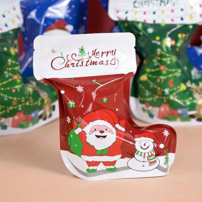 China Smell Proof Ziplock Mylar Bag Customized Unique shaped For Christmas for sale