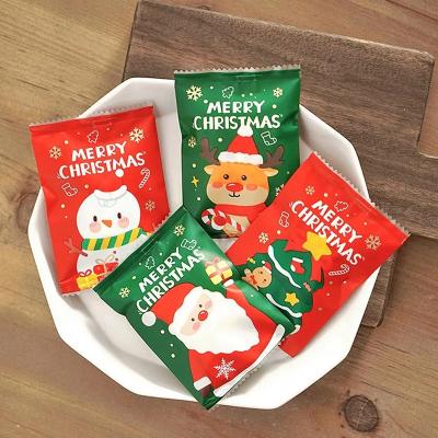China Glossy Heat Seal Packaging Bags Back Side Seal Bag For Christmas Gift en venta