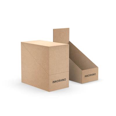China Biodegradable Cardboard Counter Display Stand Boxes For Retail Store / Supermarket Te koop