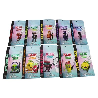 China Vape Packaging Soft Touch Mylar Bags Food Grade Smell Proof Zipper Heat Sealed for sale