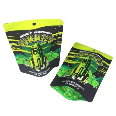 China Customize Mylar Pouch Smell Proof Zip Lock Smell Proof Edibles 420 Packaging Bags for sale