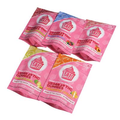 China Smell Proof Ziplock Mylar Food Storage Bags Digital Printed 14g For Gummies Candy Sugar for sale