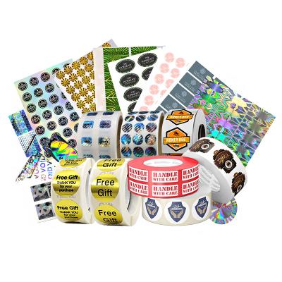 China UV Security QR Code Hologram Sticker Label Permanent / Removable / Hot Melt Adhesive for sale