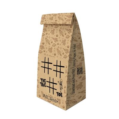 China Kraft Paper Side Gueest Bag Heat Seal Compostable Brown Paper Packaging Bag For Rice Nuts en venta