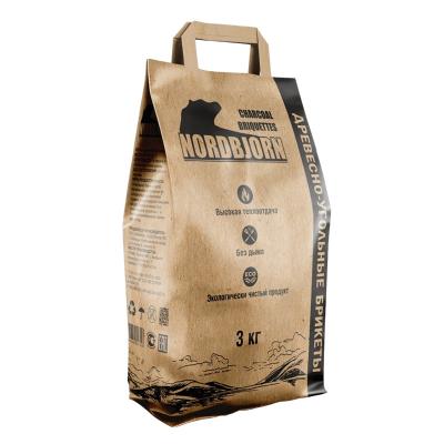 China Saco de papel Kraft impresso de lado personalizado Saco de embalagem biodegradável selado a calor para café à venda