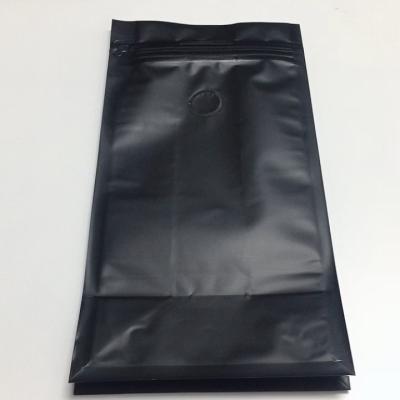 China Resealable Matte Black Stand Up Pouch Doypack Zipper Bags Eco Friendly for sale