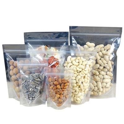 China Clear Mylar Flat Bottom Stand Up Pouch 3.5g Laminated Foil Pouches QS for sale
