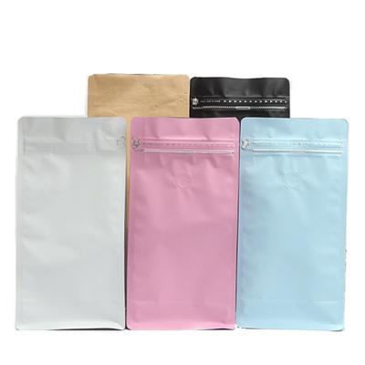 China Reusable Valve Sealed Coffee Bags 12oz Stand Up Mylar Bags 8 Color Printing for sale