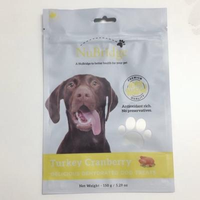 China 0.5oz Digital Printed Stand Up Pouches Gravure Print Dog Treat Packaging for sale