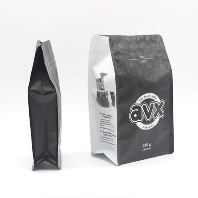 China Machen Sie Spitzen-ODM-Kaffee-Verpackenbeutel 8 Unze-Kaffee-Taschen mit Ventil Reißverschluss zu zu verkaufen