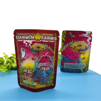 China CR Zipper Stand Up Zipper Pouch 3.5g Aluminized Foil For Darwin Farms for sale