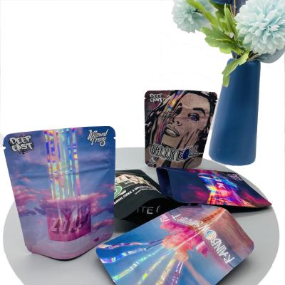 China Plastik DEO Farms PET Essbare wiederverschließbare Mylar Tasche 3,5 g Ziplockk Mylar Taschen zu verkaufen