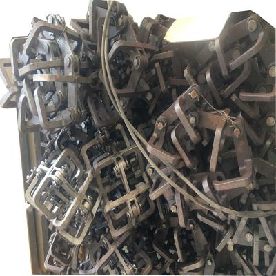 China Heat Resistant Conveyor Belt Chain Stainless Steel Buried Scraper Chip Conveyor Chain for sale