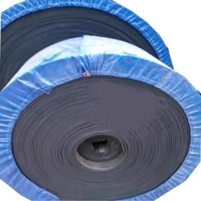 China Black Industrial Rubber Conveyor Belt Tape Solid Durable for sale