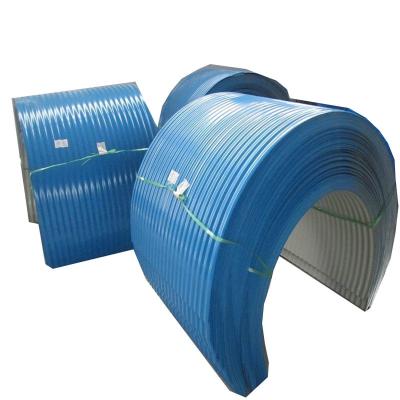 China Belt Conveyor Accessories Curved color steel tile UV conveyor rain cover en venta