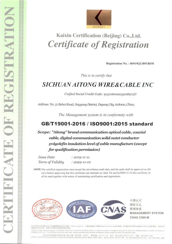 Management system - Sichuan Aitong Wire & Cable, Inc.